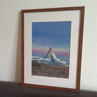Original Cervin depuis le Gornergrat Encadré 30x40cm
