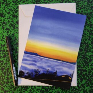 Tirage A5 avec enveloppe de la "Vue depuis Grandvaux"