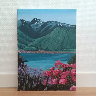 Vue depuis Chardonne Toile 33x24cm